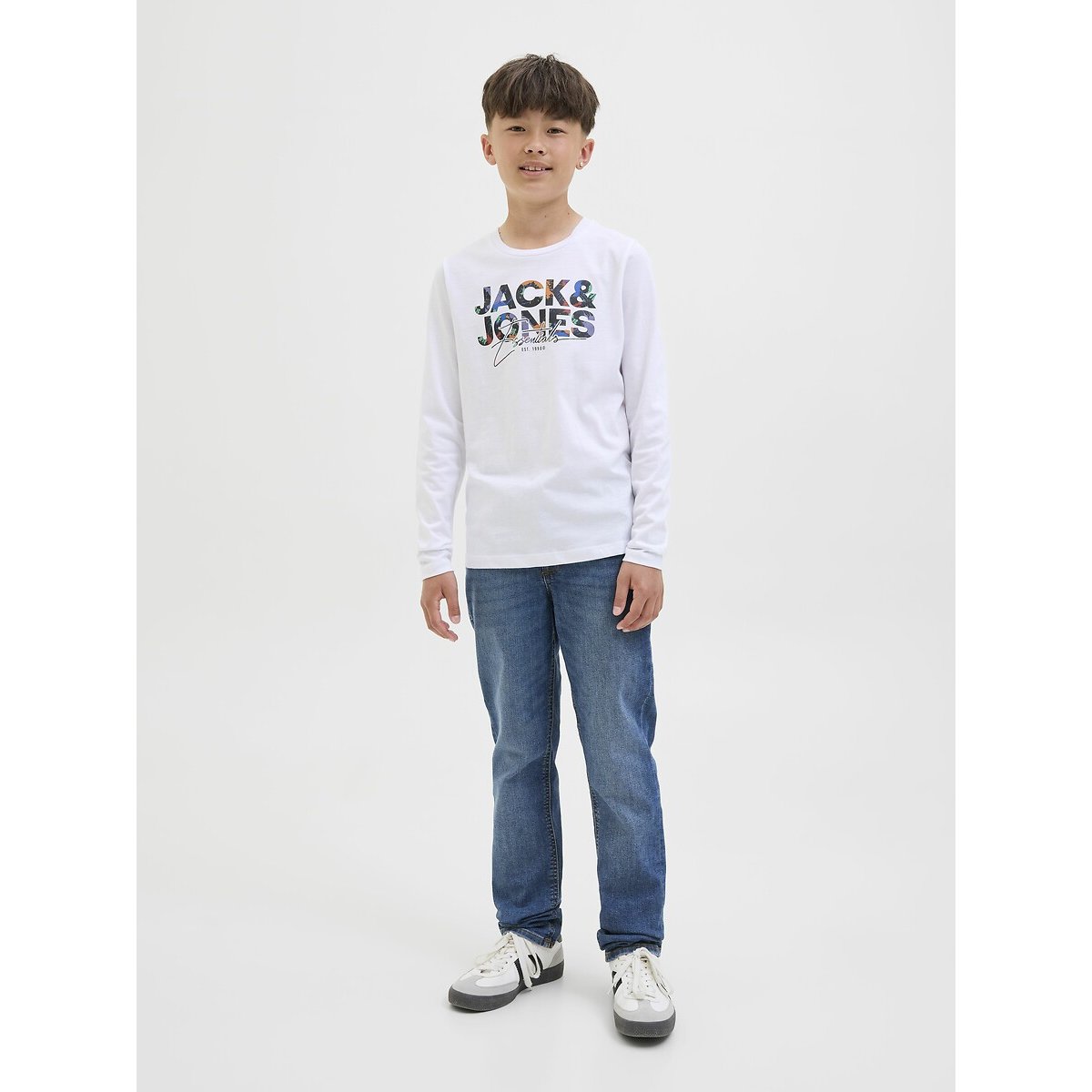 Jeans slim blu denim, JACK & JONES JUNIOR