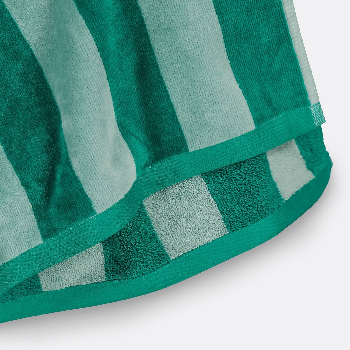 Handdoek in fluweel badstof, Tabaka celadon/groen, LA REDOUTE INTERIEURS