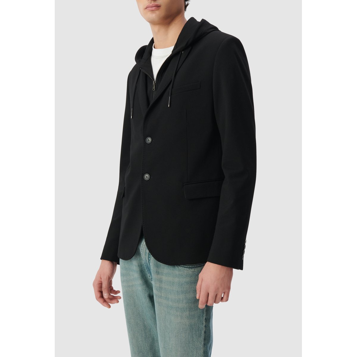 Veste Interlock à parementure amovible noir, IKKS