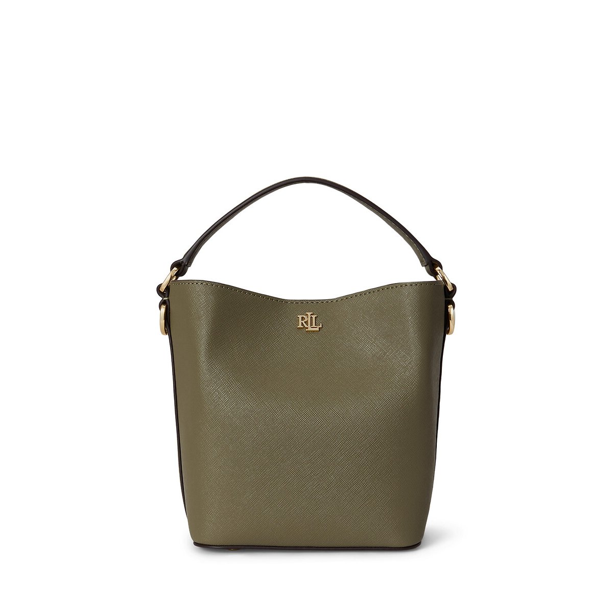 Sac seau en cuir vert sauge, LAUREN RALPH LAUREN