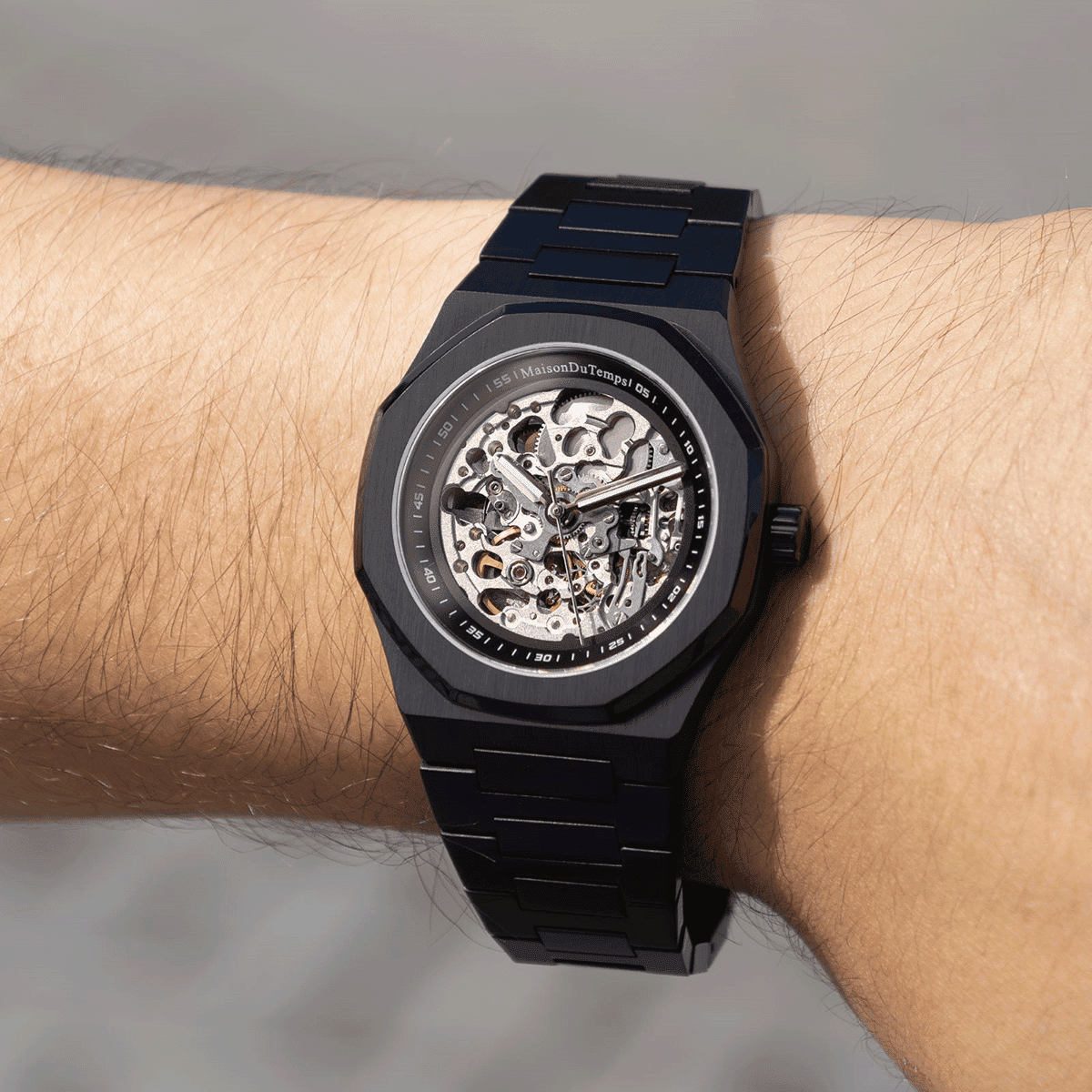 Montre Analogique  BETA noir argenté noir, MAISON DU TEMPS