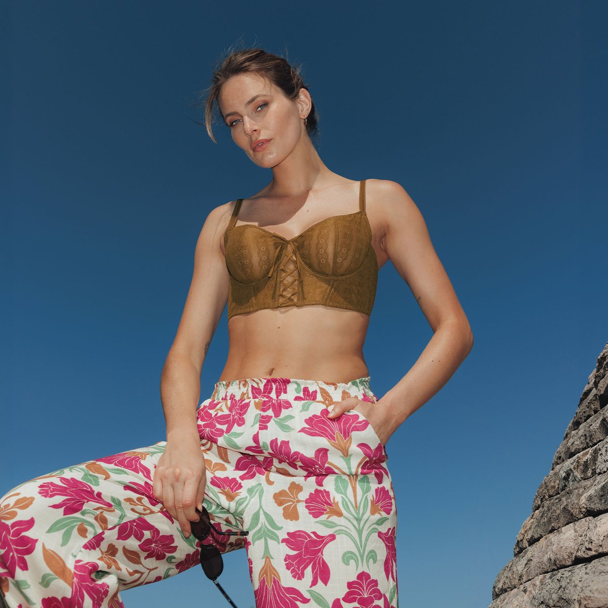 Soutien-gorge corbeille JO ocre, ROUGEGORGE LINGERIE
