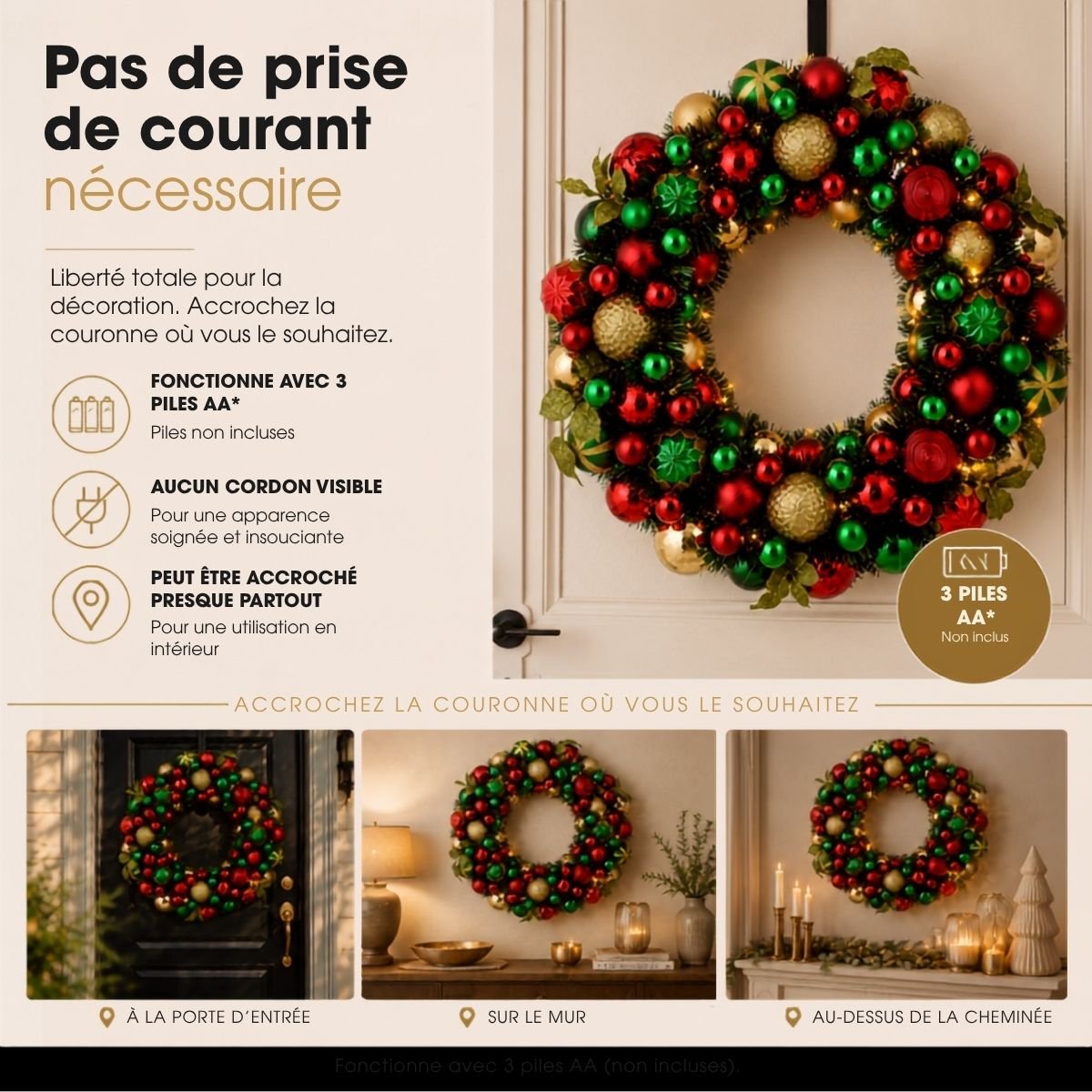 Couronne vert, MICA DECORATIONS