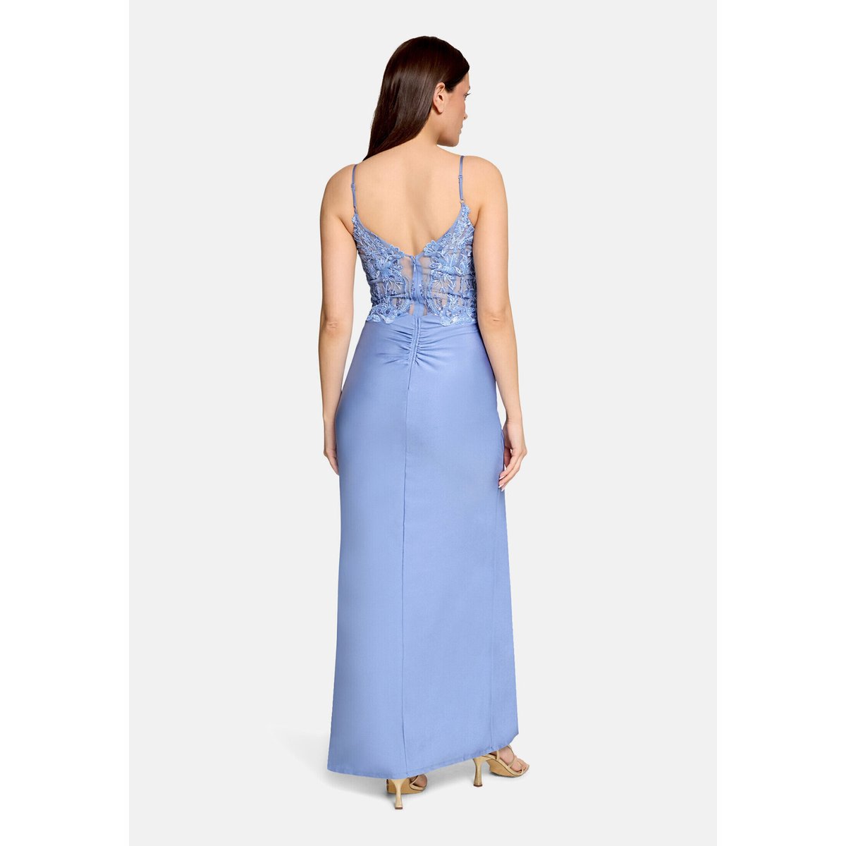 Robe de soirée à broderies smoky lavender, VERA MONT