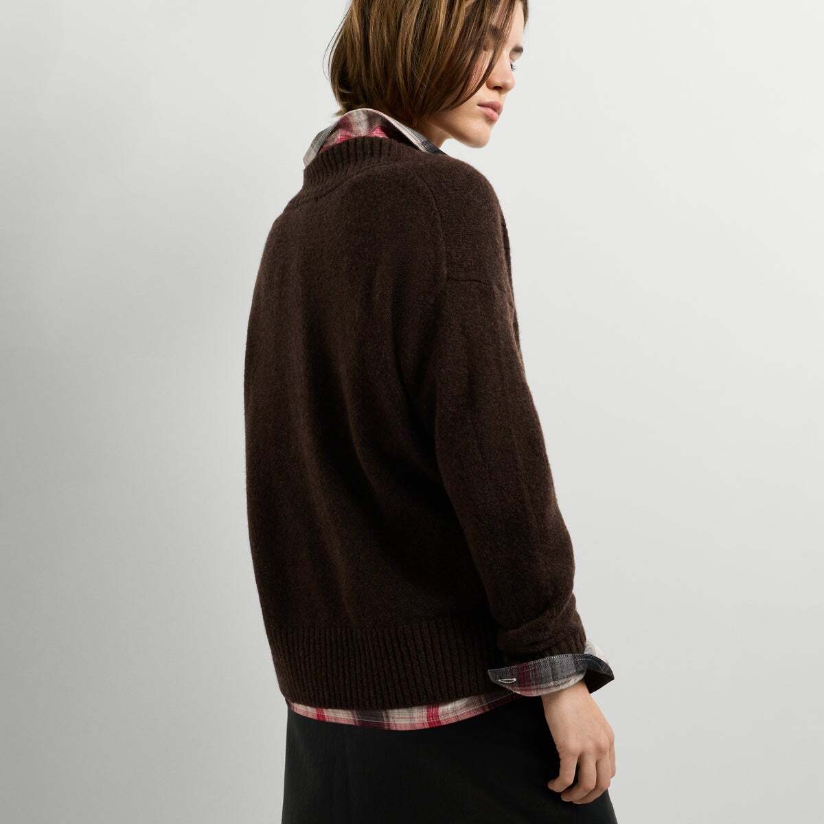 Pull Col V En Maille brun de trail, PEPE JEANS