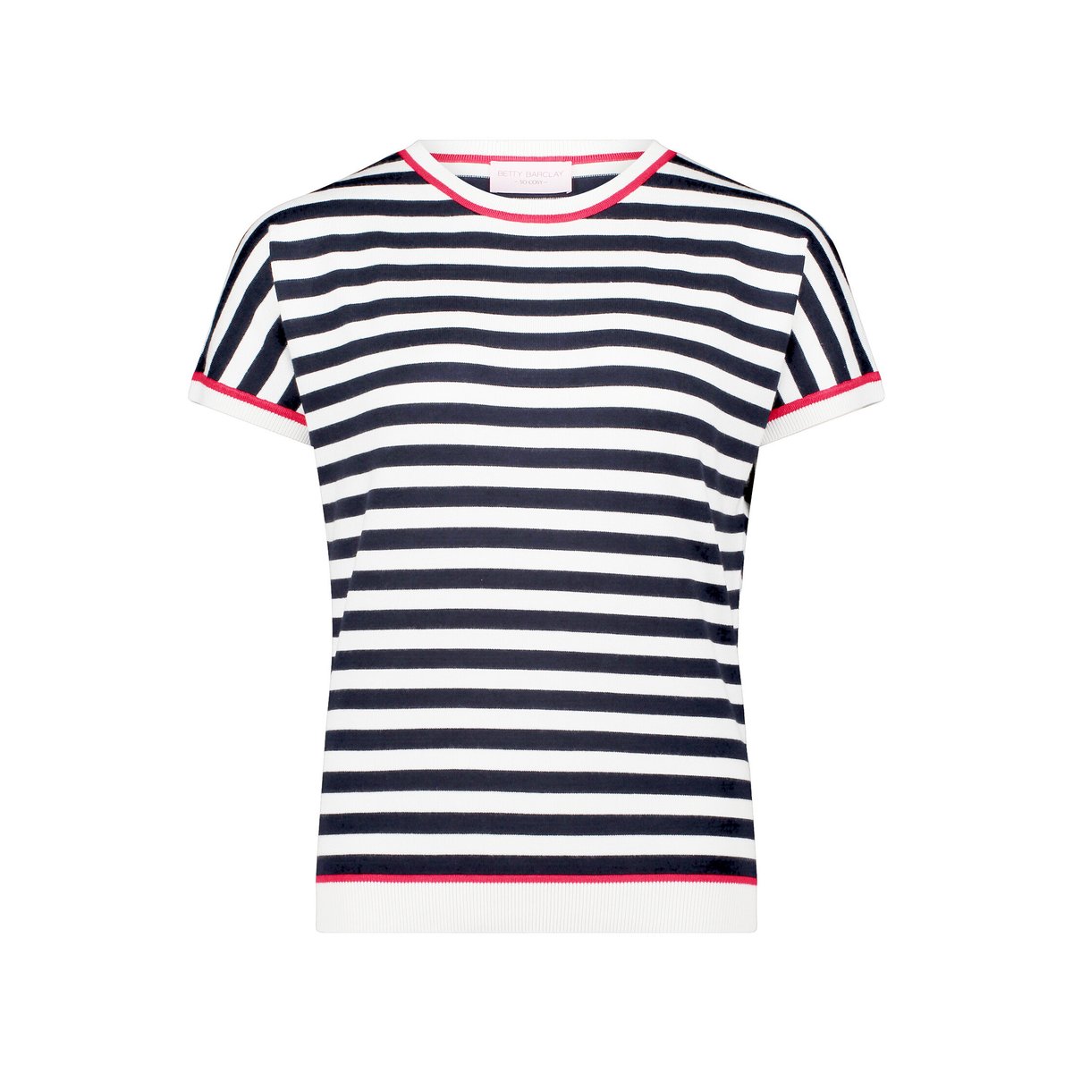 Pull-over en maille à rayures patch dark blue/red, BETTY BARCLAY