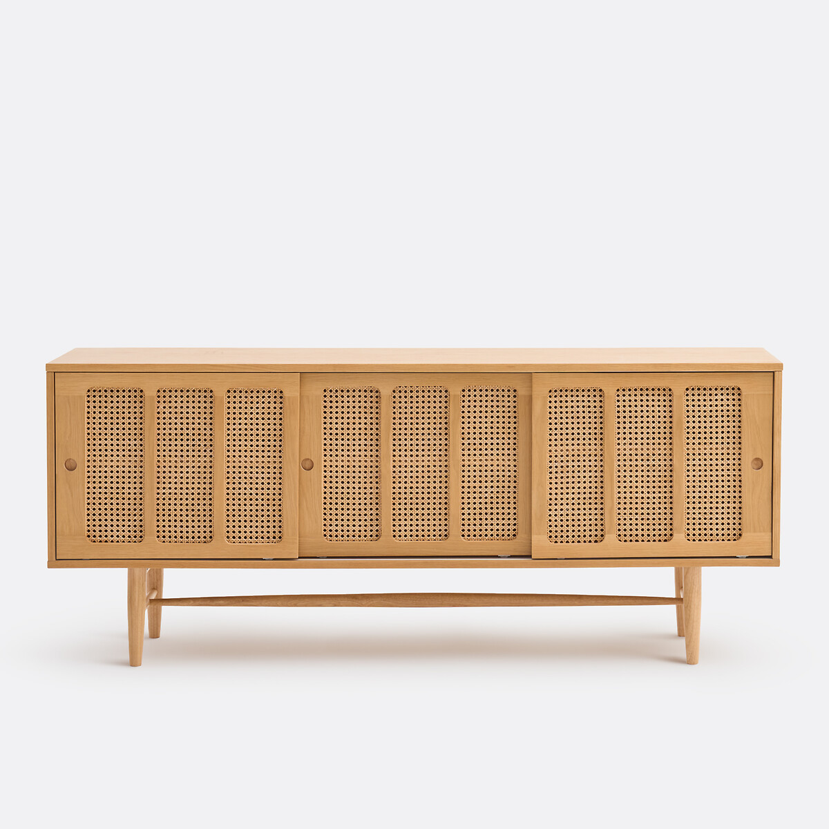 Buffet enfilade, 3 portes, plaqué chêne. ESMEE coloris chêne, LA REDOUTE INTERIEURS