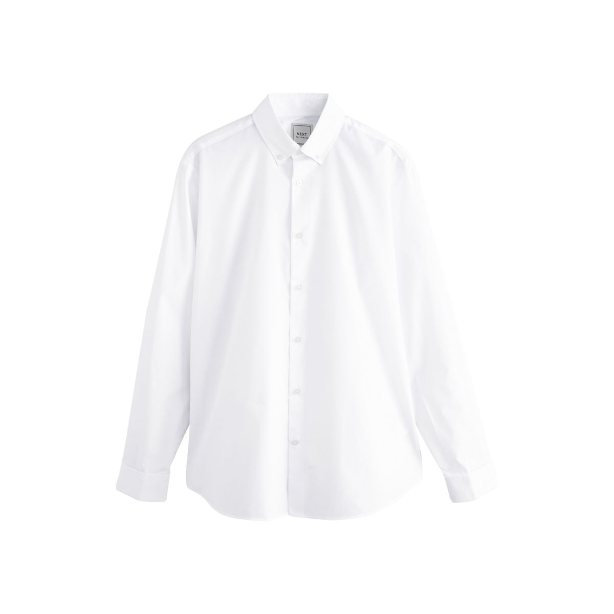 Chemise habillée à poignet double col boutonné blanc, NEXT