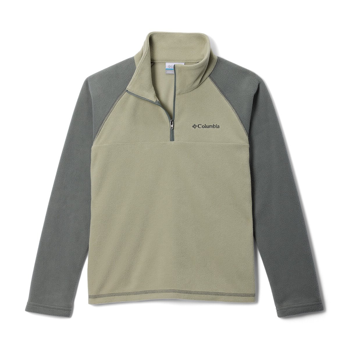 Pull en polaire à demi-zip Glacial kaki/vert, COLUMBIA
