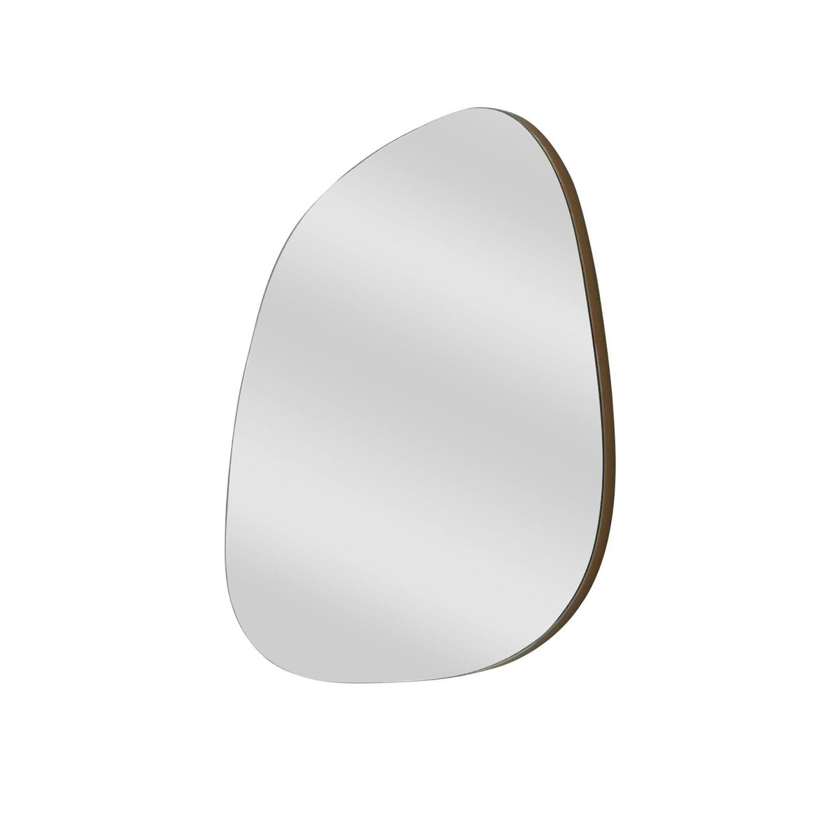 Miroir salle de bains organique 75 cm - style scandinave CODY doré, PIER IMPORT