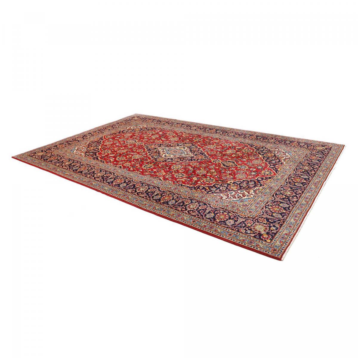 Tapis d'orient au motif oriental, noué main en laine, ARDAKAN 6 rouge, beige, bleu, UN AMOUR DE TAPIS