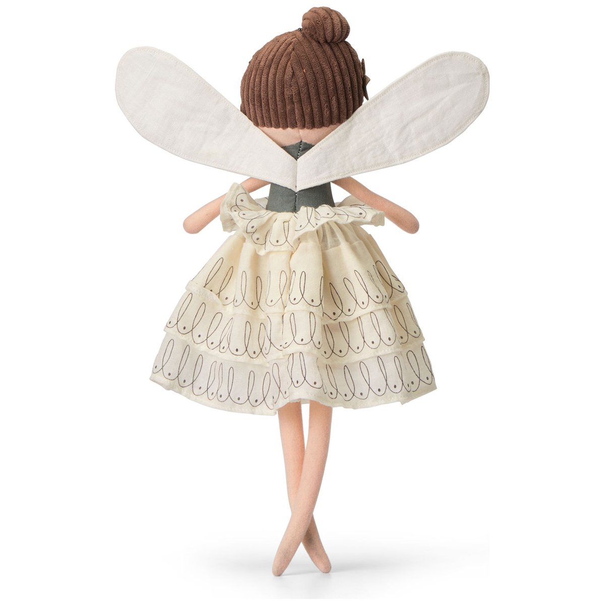 Peluche crème, doré et vert grisé, BT CHAPS