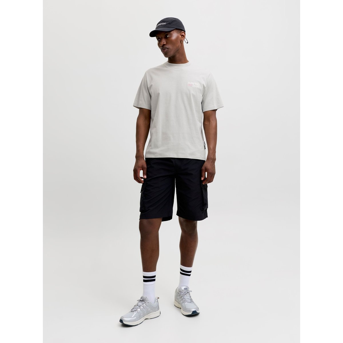 T-Shirt grise - vapor blue, JACK & JONES