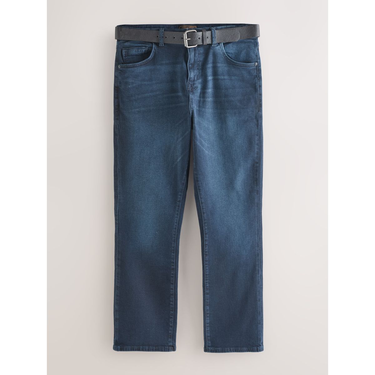 Jean avec ceinture bleu foncé, NEXT