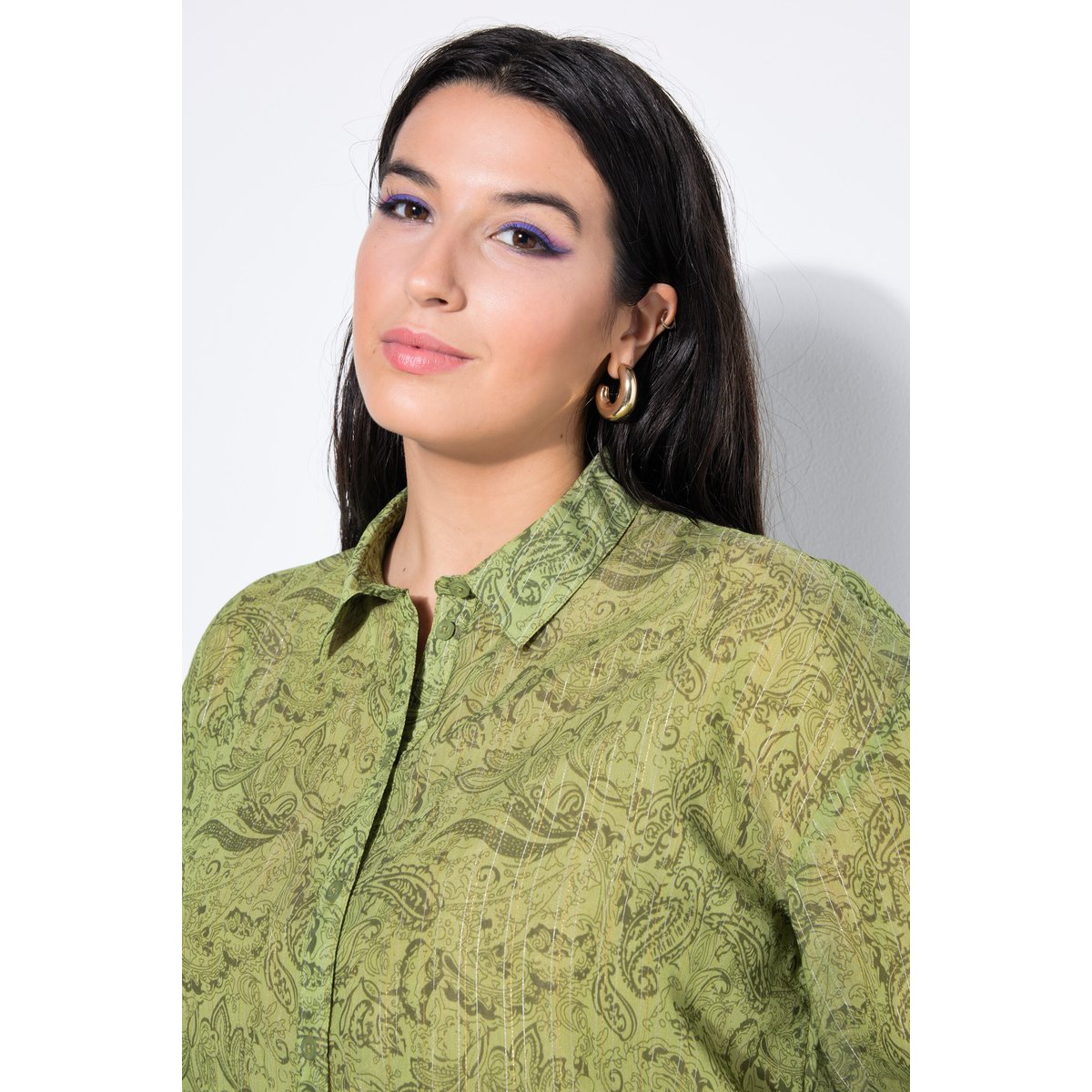 Chemisier oversize palmiers verts, STUDIO UNTOLD