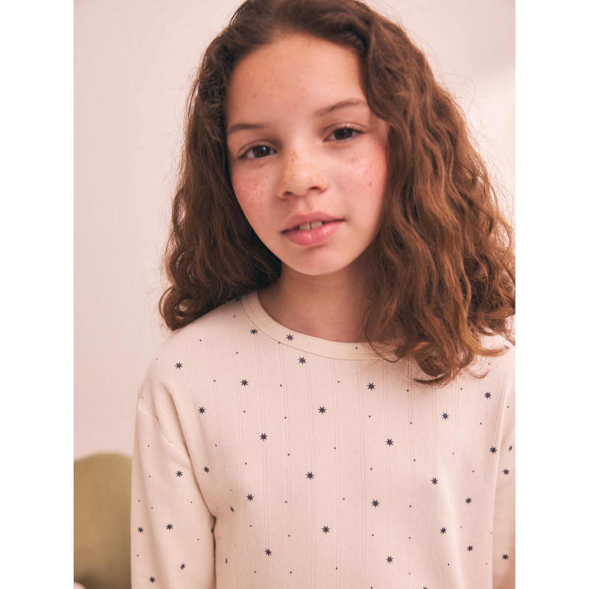 Pyjama large en pointelle, lot de 1 noir/écru, NEXT