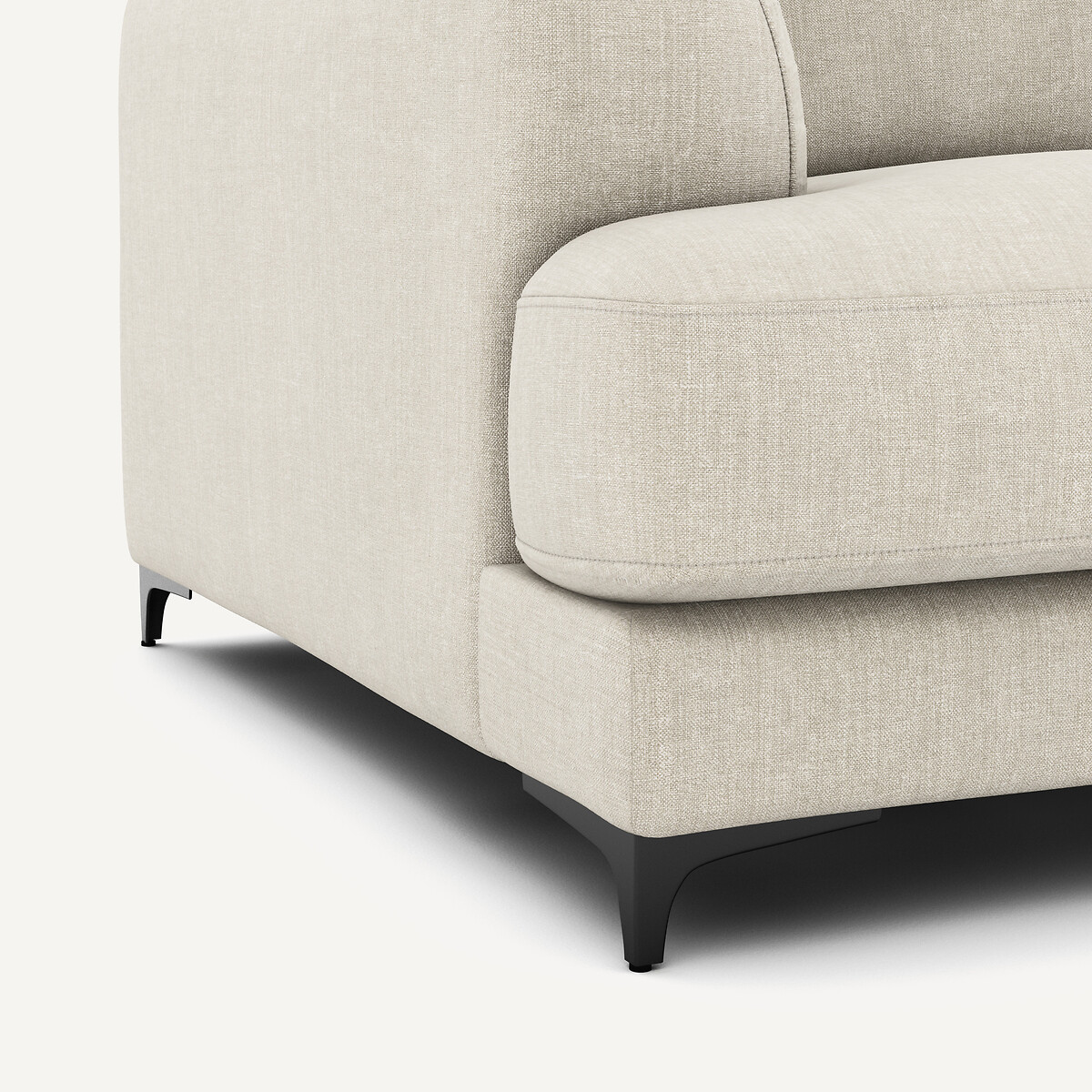 Canapé 3P convertible coton lin, Marsile beige, AM.PM