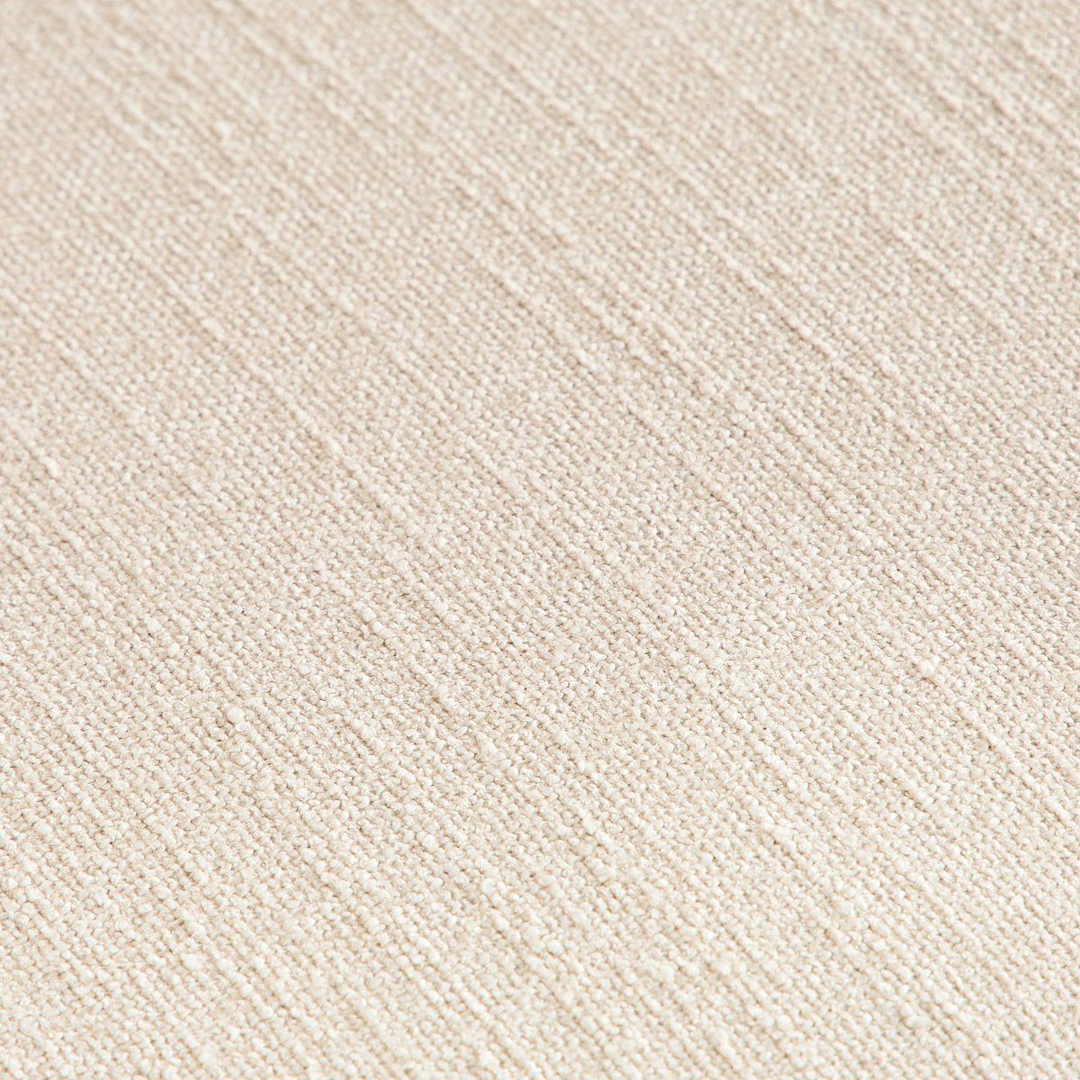 Canapé d'angle en tissu bouclette courte EDWIN ivoire, HABITAT