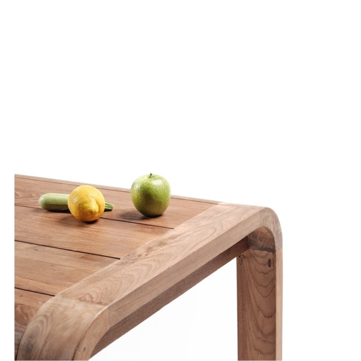Table haute de repas en teck - IRIS couleur unique, MATHI DESIGN
