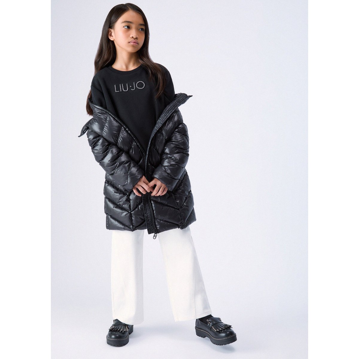 Sweat-shirt avec logo noir, LIU JO