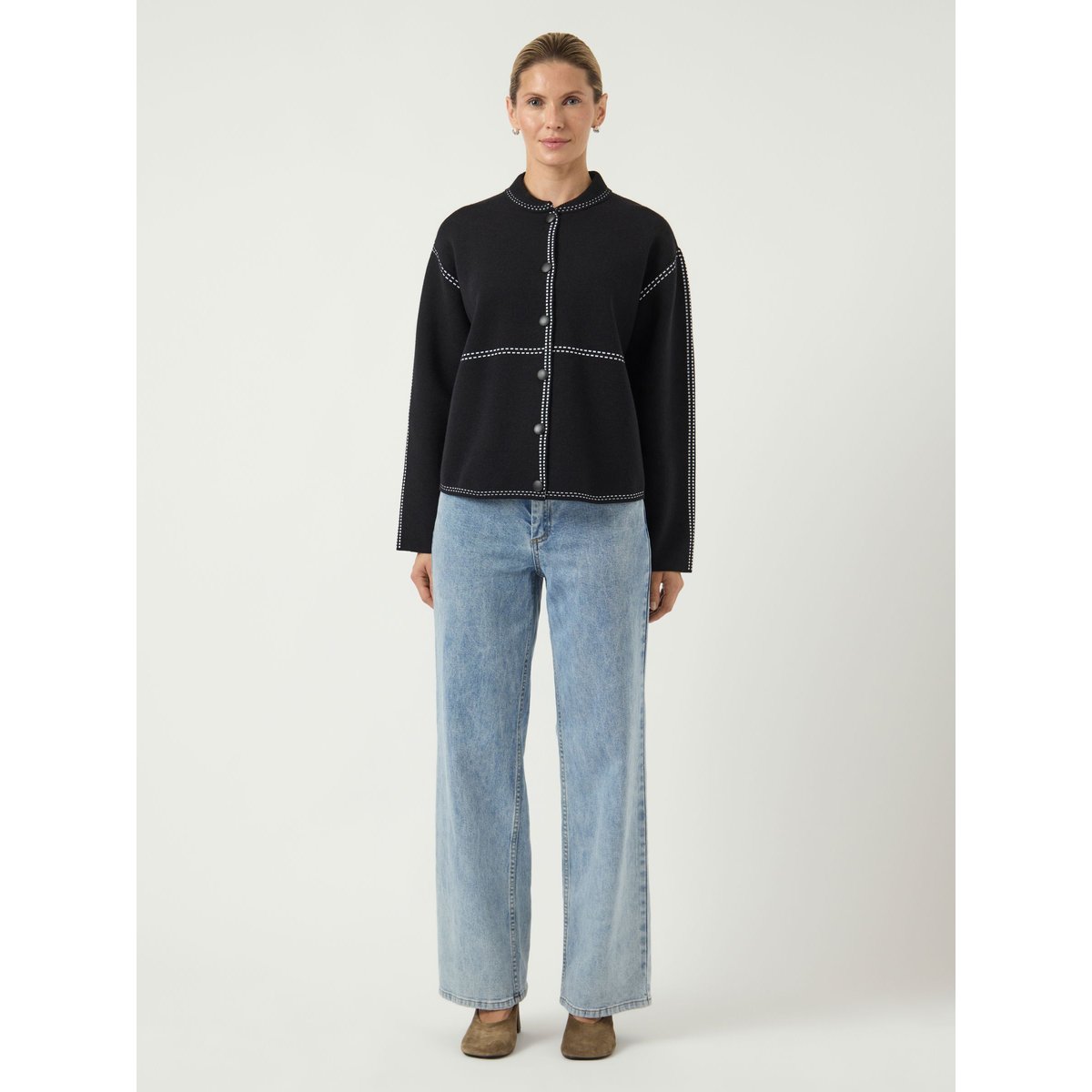 Cardigan En Maille black, YAS