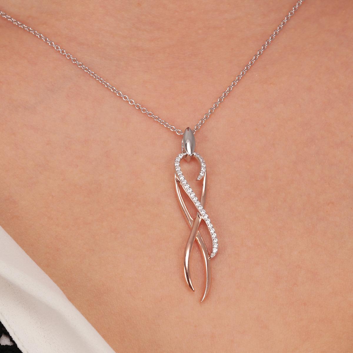 Collier en argent 925 ROSALINE argent, BLUESPIRIT