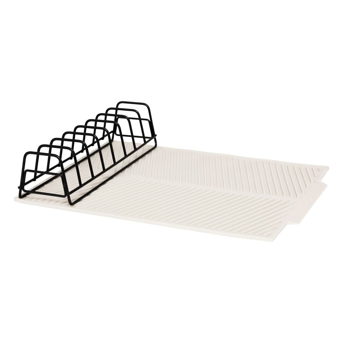 Tapis de vaisselle et rack SILEO blanc, 5FIVE SIMPLY SMART