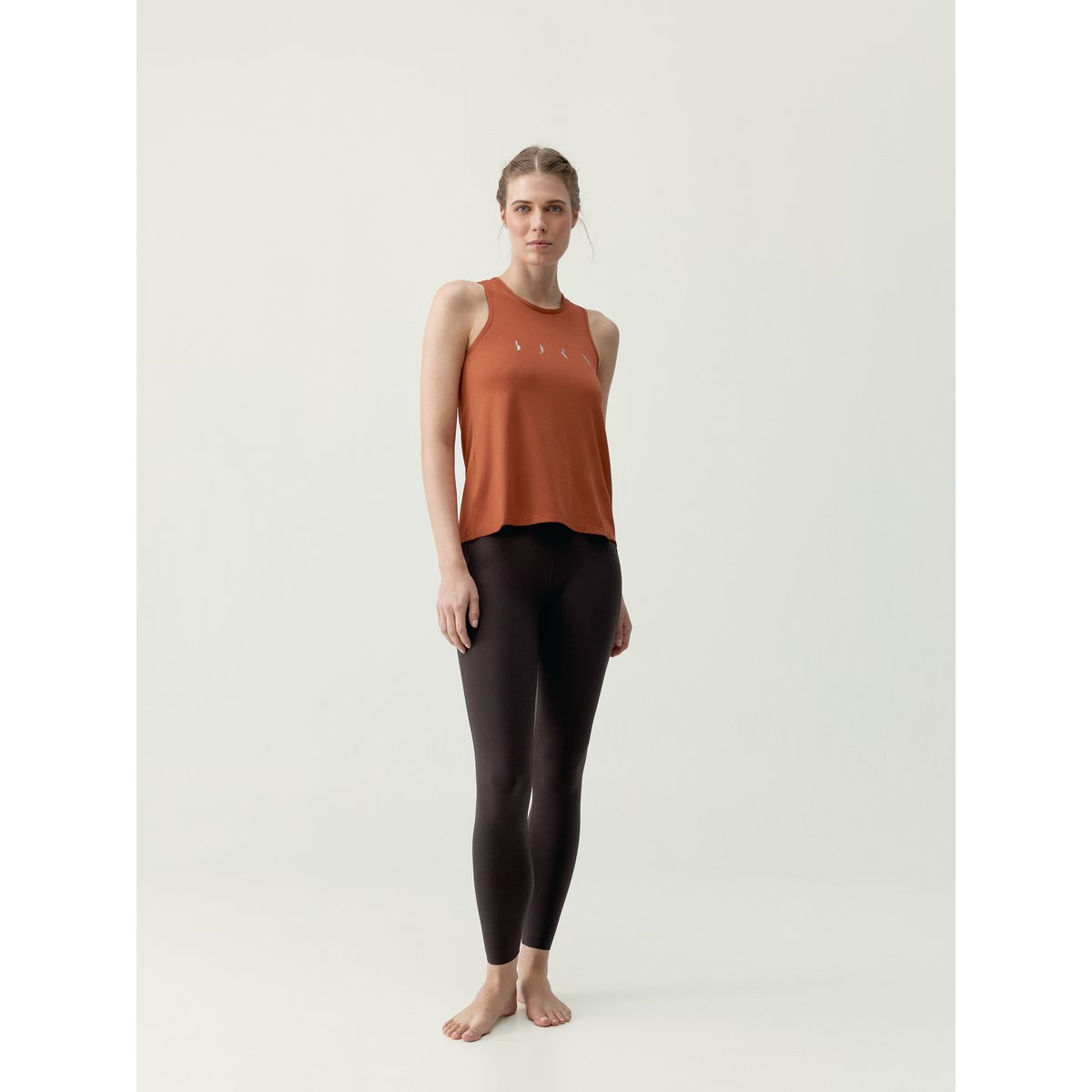 T-shirt de sport femme Baia Sans manches bretelles croisées tuile, BORN