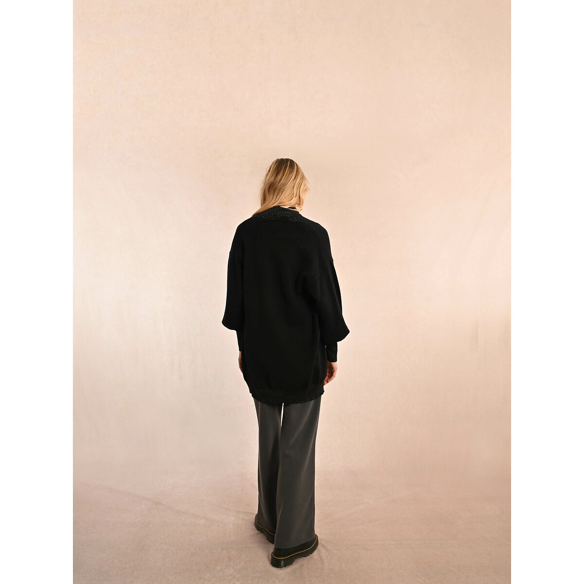 Open Cardigan with Sparkly Detailing black, MOLLY BRACKEN