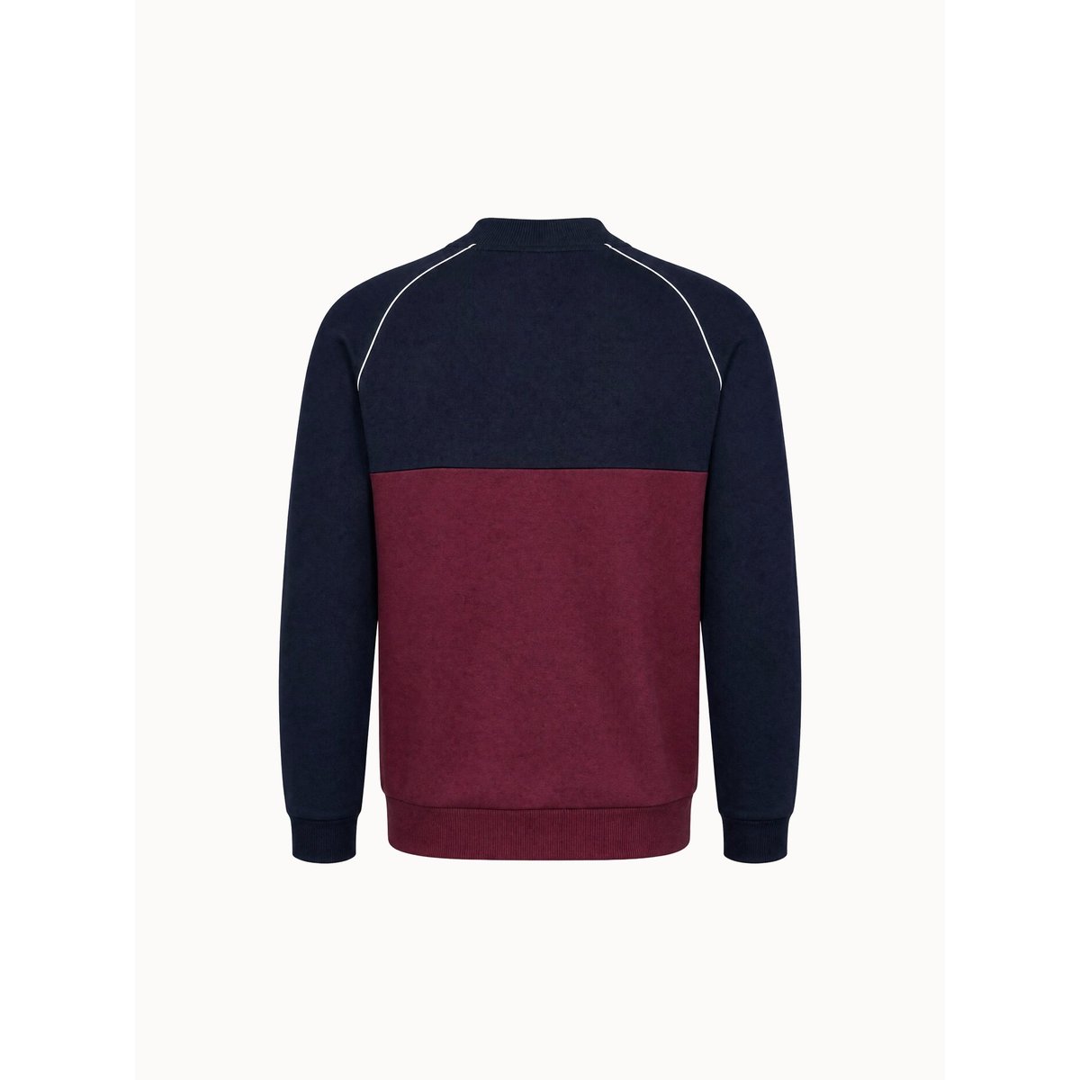 Sweat col montant en double face colorblock Tricolores bleu marine, LE COQ SPORTIF
