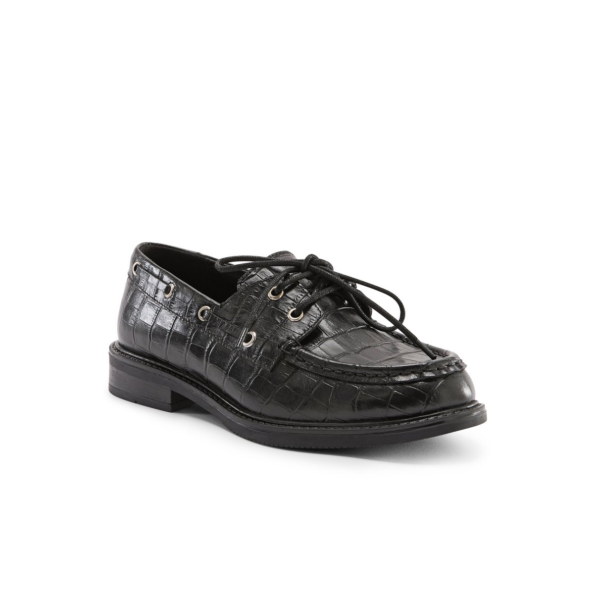Derbies à lacets bout rond noir, PEDICONFORT