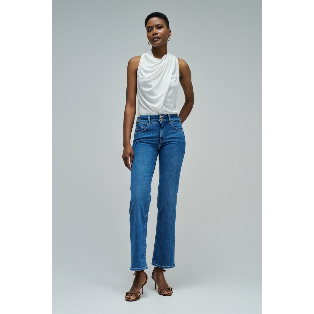 JEAN SECRET PUSH IN STRAIGHT bleu, SALSA JEANS