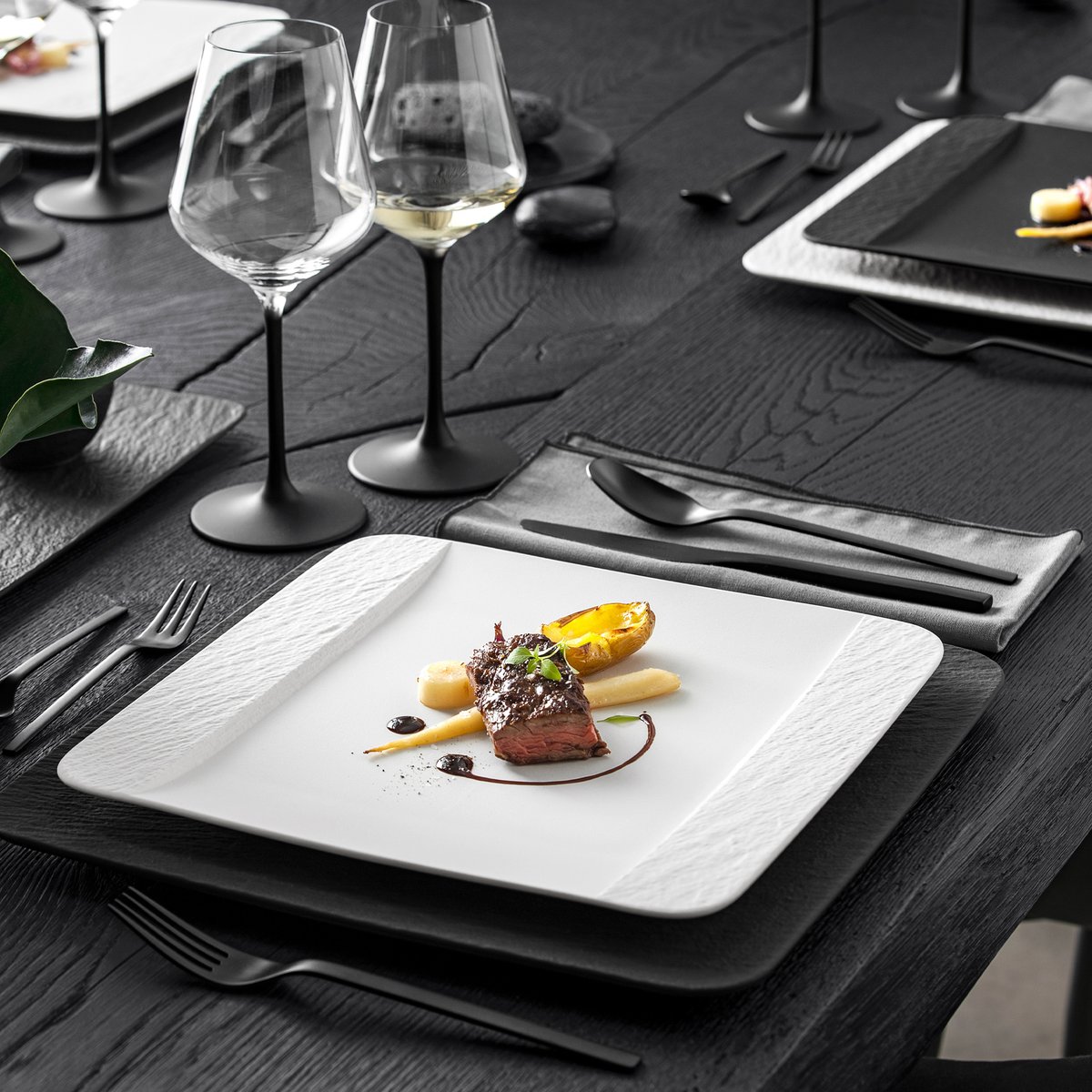Assiette Plate Carree MANUFACTURE blanc, VILLEROY & BOCH
