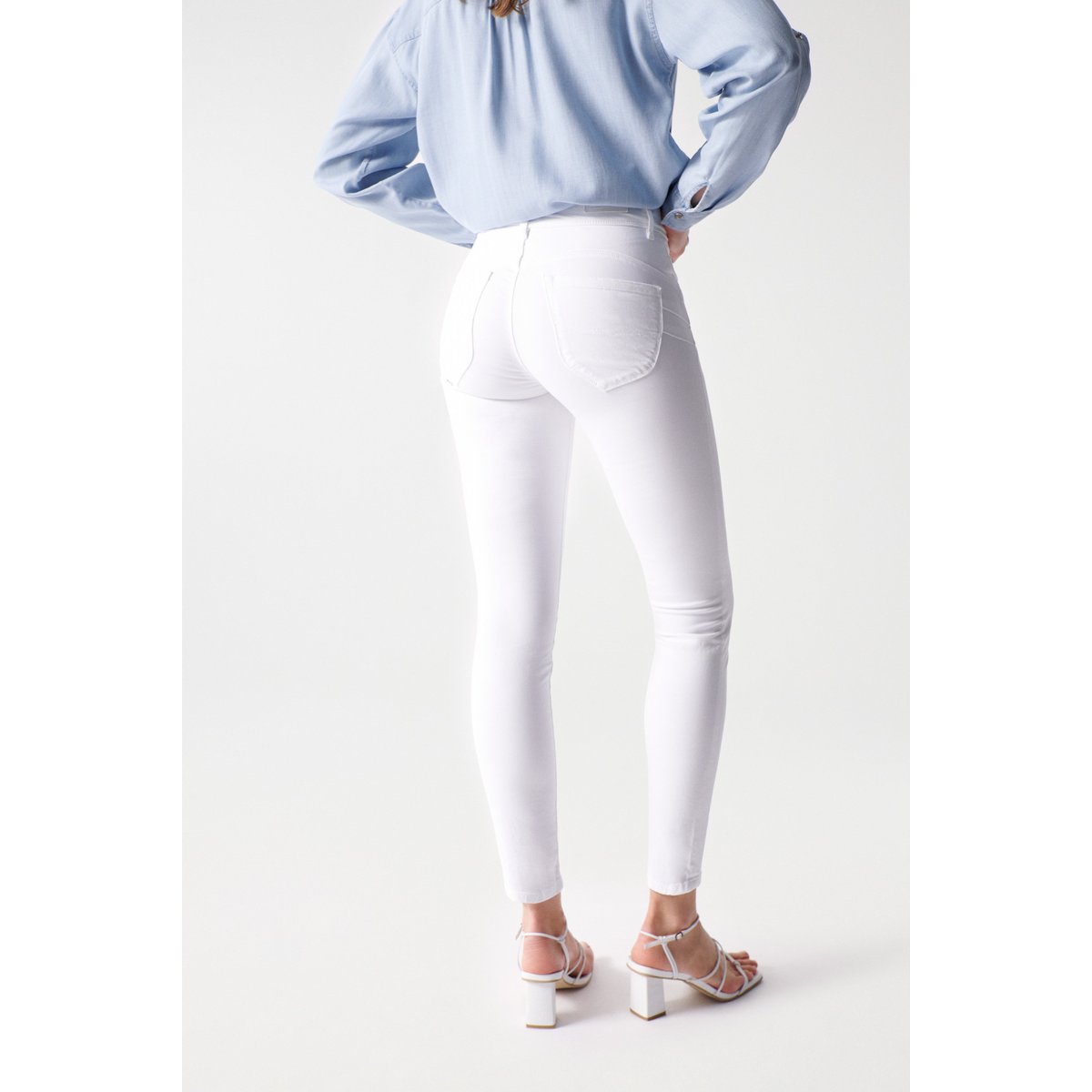 JEAN SECRET PUSH IN SKINNY blanc, SALSA JEANS