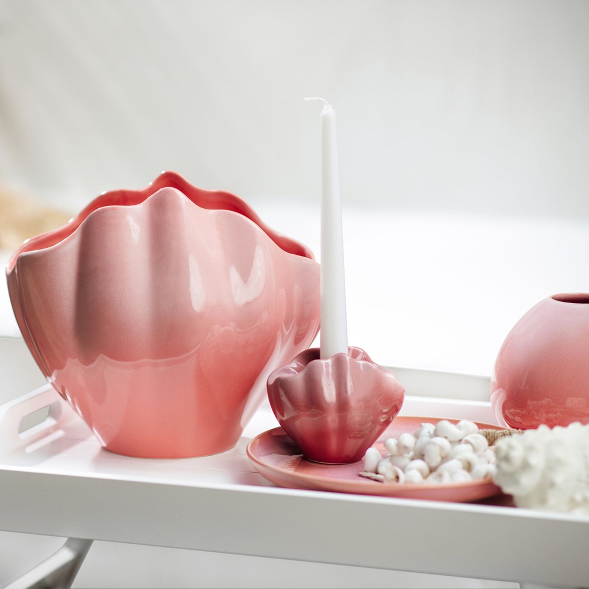 Vase Coquillage PERLEMOR rose pâle, LIKE. BY VILLEROY & BOCH