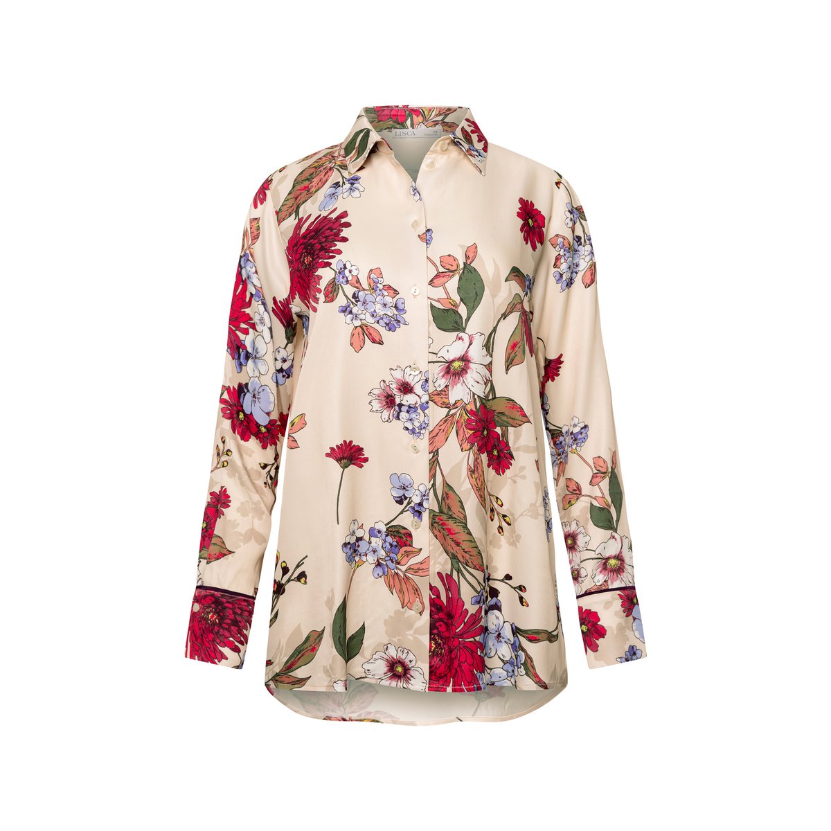Haut pyjama chemise manches longues TAMARA imprimé, LISCA