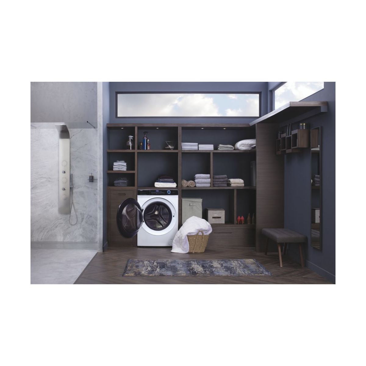 Lave linge hublot HW150-BP14986EFR blanc, HAIER