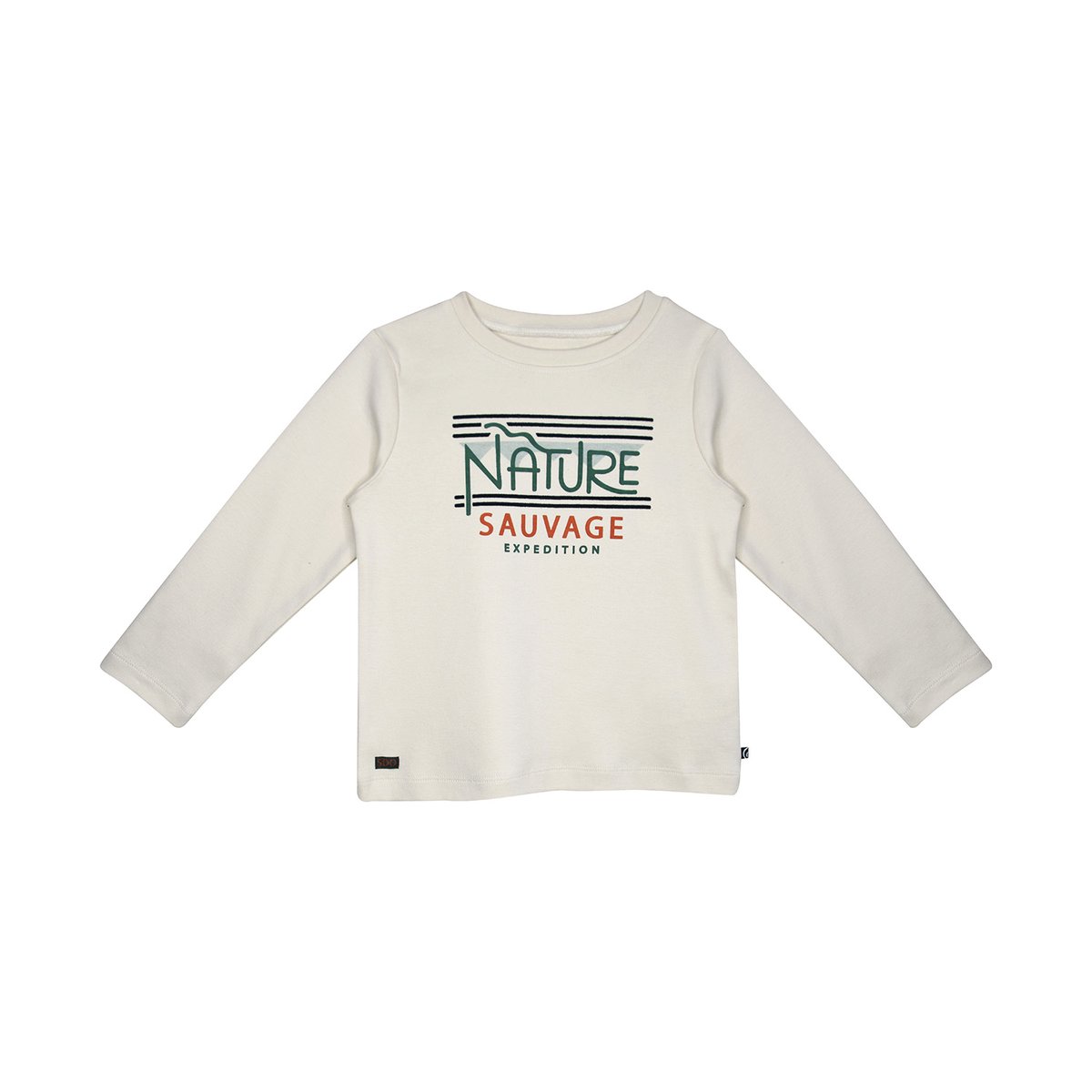 Tshirt mederick interlock manches longues enfant beige, SUCRE D'ORGE