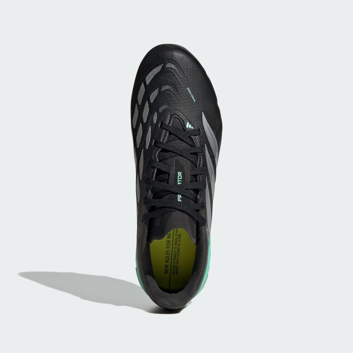Chaussure De Football Predator League Terrain Souple Enfants core black / silver metallic / pulse mint, adidas Performance
