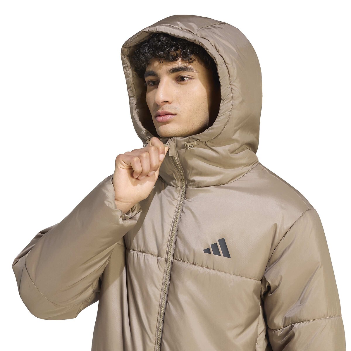 Veste à capuche, ESSENTIALS CLIMAWARM marron, ADIDAS SPORTSWEAR