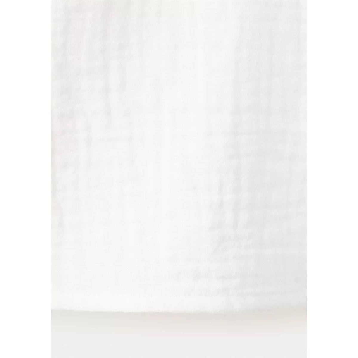 Blouse plissée à col festonné blanc cassé, MANGO BABY