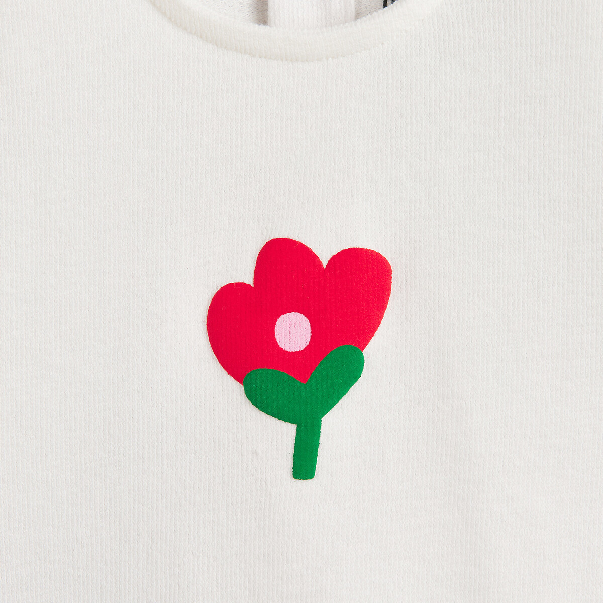 Ensemble bébé floral t-shirt et pantalon imprimé écru, LA REDOUTE COLLECTIONS
