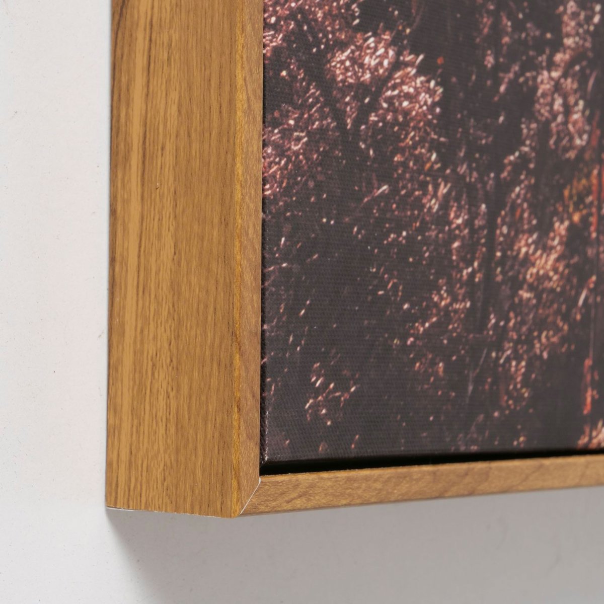 Tableau décoratif bois et toile montagne 50cm bois, WADIGA