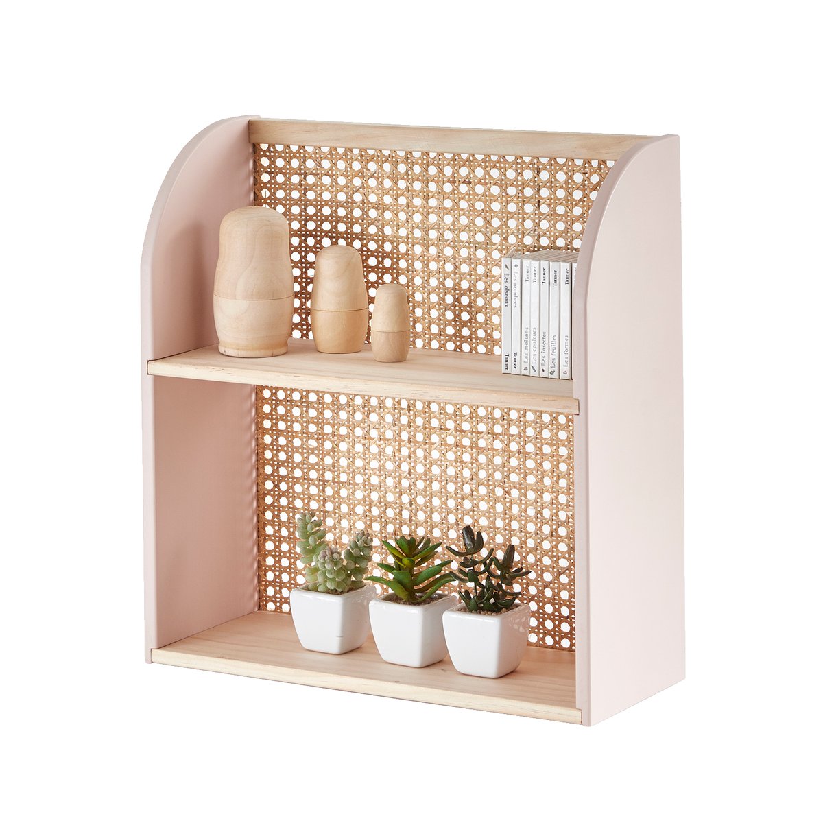 Etagère cannage LIGNE POÉSIE rose, VERTBAUDET