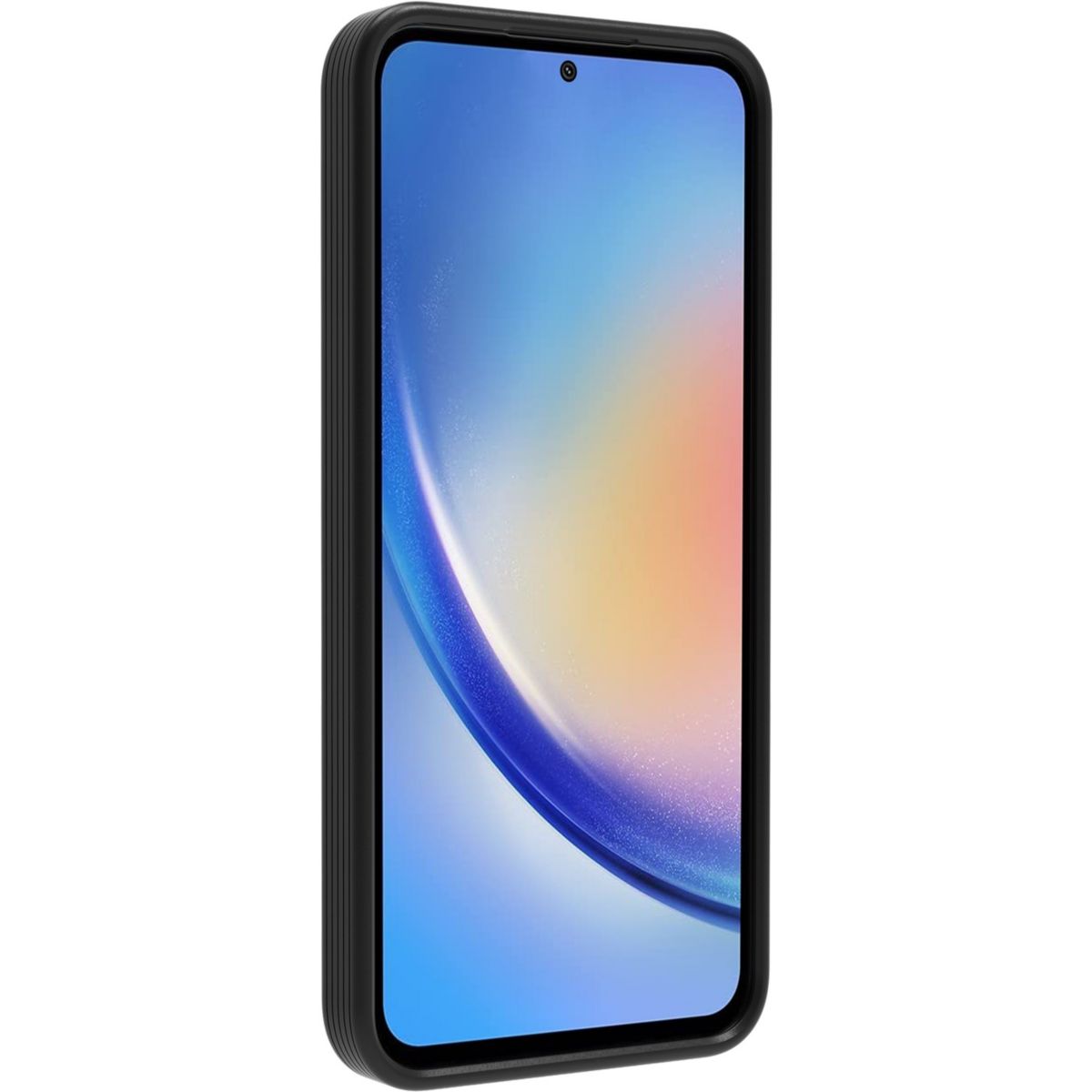 Coque Samsung A35 - Noir couleur unique, ADEQWAT
