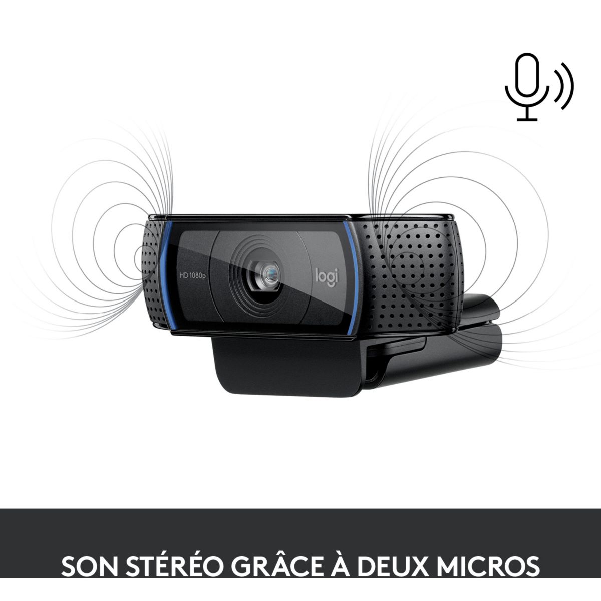 Webcam C920S PRO couleur unique, LOGITECH