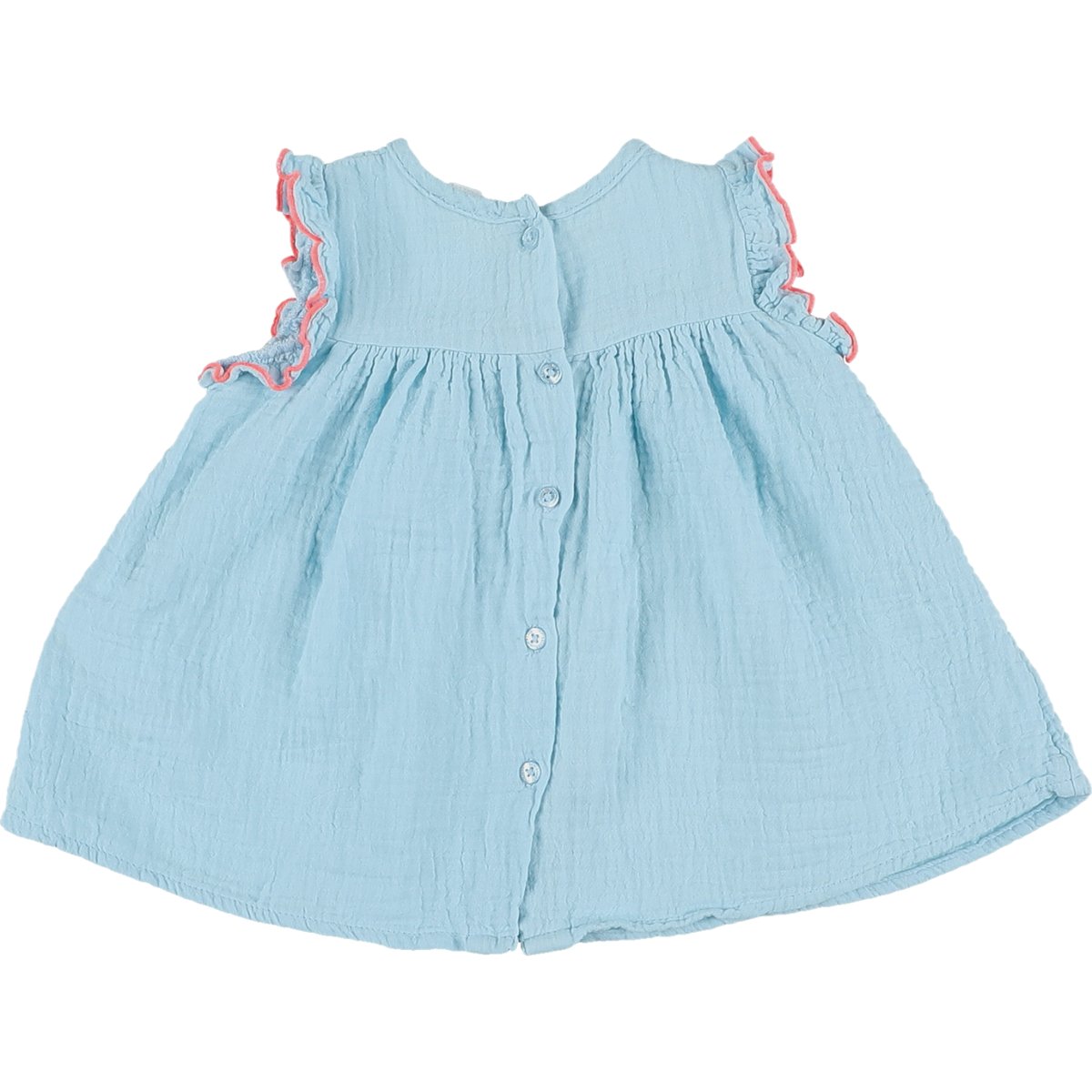 Robe gaze de coton - Très bon état bleu, VERTBAUDET