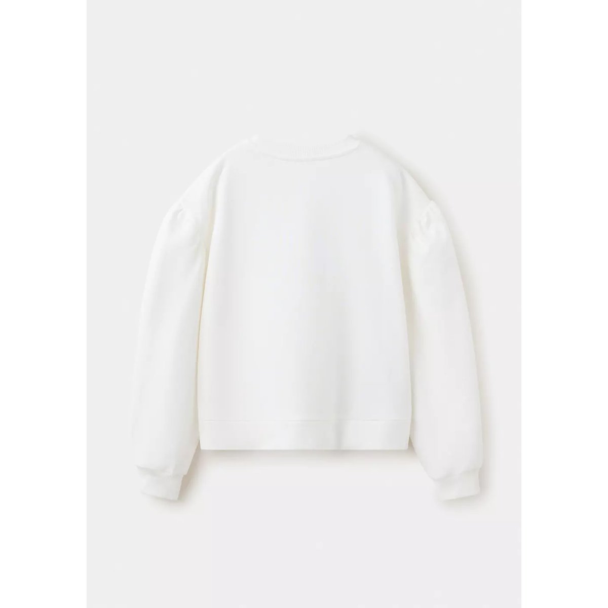Sweat-shirt coton nœud blanc cassé, MANGO KIDS