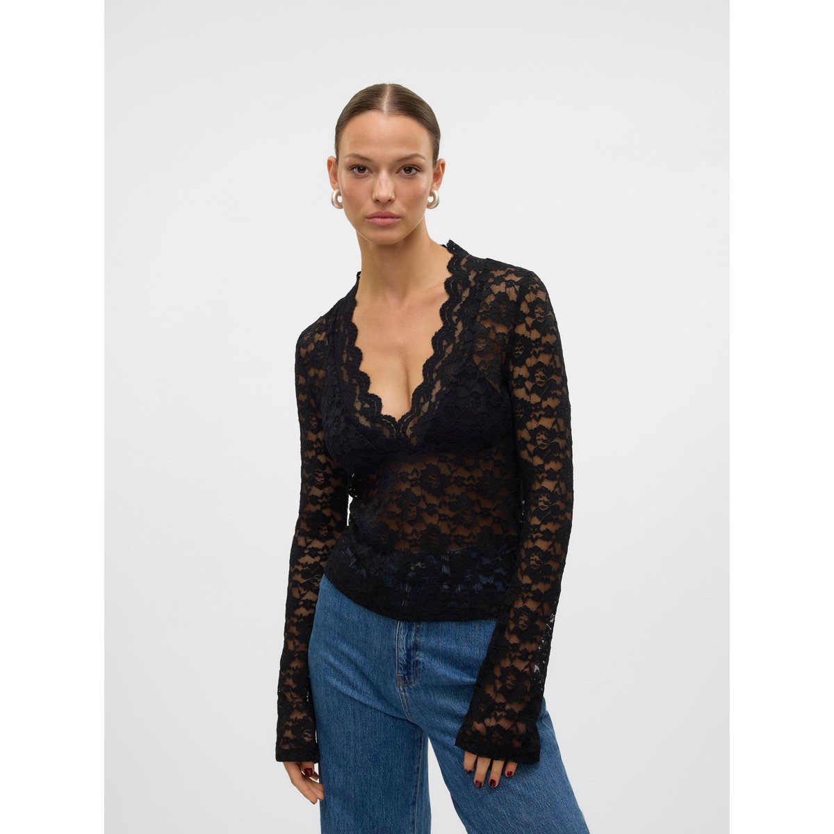 Top noire - black, VERO MODA