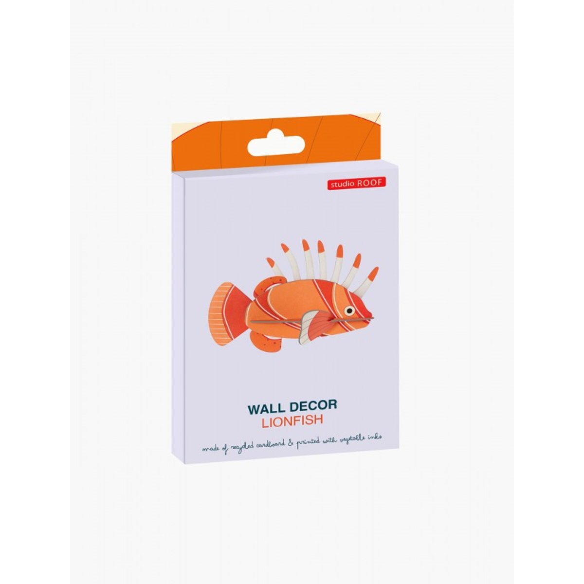 Décoration murale carton Poisson-lion orange, STUDIO ROOF